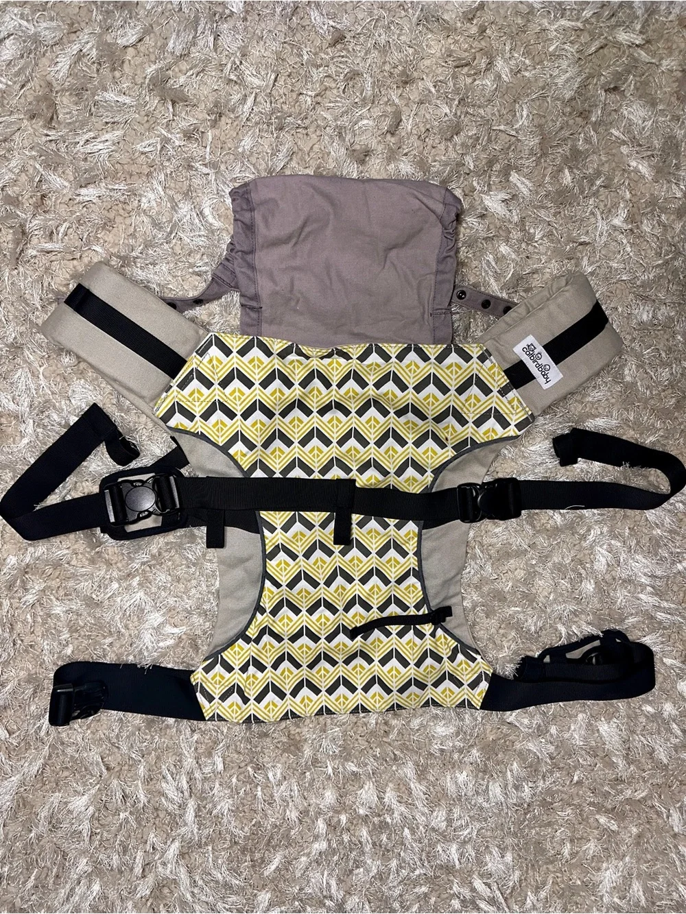 Newborn-To-Toddler Carrier - Yellow & Gray